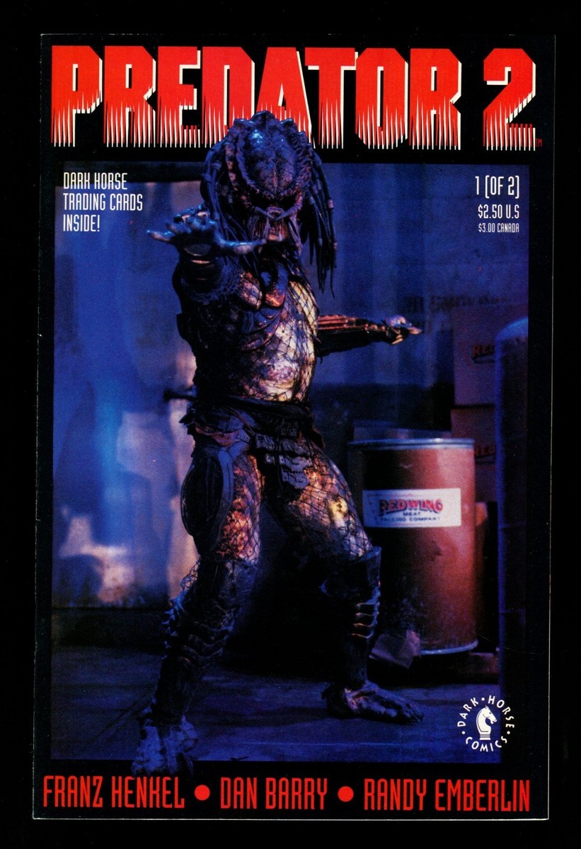 Predator 2 Movie Adaptation Comic Set 1-2 Lot Dark Horse Alien