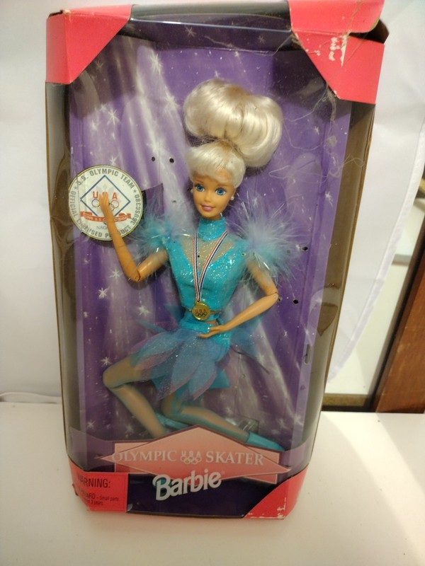 Vintage 1997 Olympic USA Skater Barbie, NRFB, unopened original box
