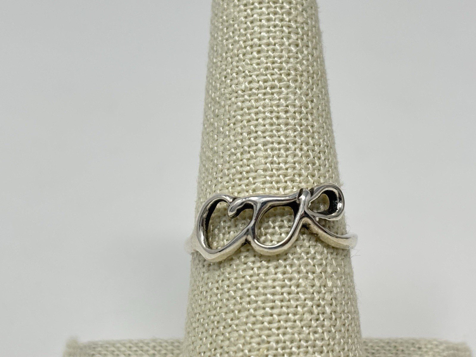 Sterling Silver CTR Choose the Right Script Ring … - image 5