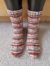 Socken handgestrickt hochwertige Sockenwolle Wollsocken Gr. 41, 42, 43