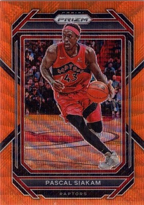 Pascal Siakam 2022-23 Panini Prizm Orange 43/60 Jersey Number 1/1