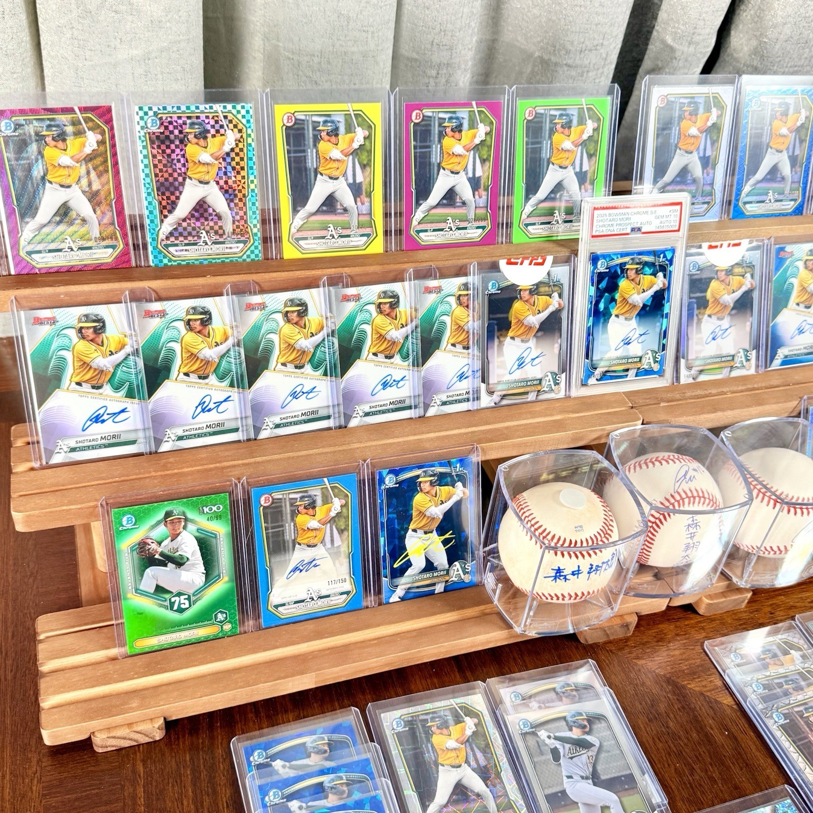 HUGE LOT (115) SHOTARO MORII Auto, Refractor, PSA 10, KANJI, Ball, Next Ohtani view 22
