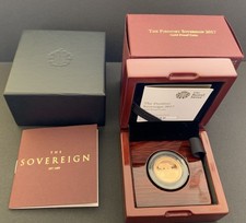 2017  Piedfort Proof Full Gold Sovereign Only 3400 Issued