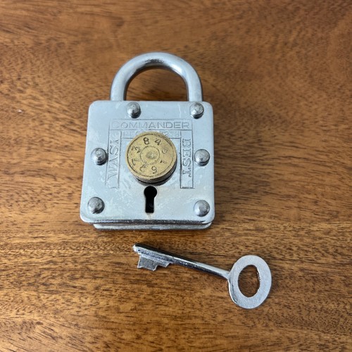 Puzzle Vintage Houdini Lucchetto e Chiave Trucco Magico - Trick Lock da Collezione