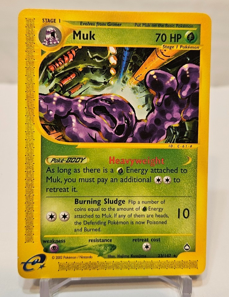 Muk 23/147 Rare Aquapolis Pokemon 1675