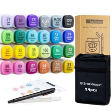 2mGoods Marker Stifte Set, Alkoholbasierte Ma...