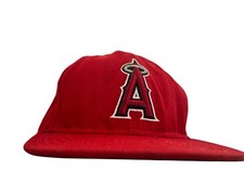 Clutch by Vantage Los Angeles Angels Red MLB Adjustable Baseball Cap for Men