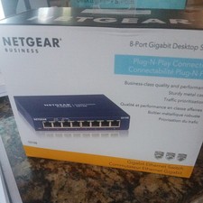 NETGEAR Business 8-Port Gigabit Ethernet Unmanaged Switch GS108 400NAS New 