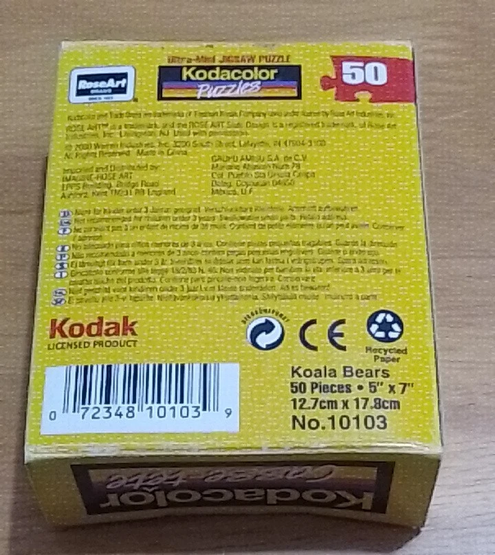 Rose Art Kodacolor 50 Piece Interlocking Jigsaw Puzzle Koala Bears - image 2 of 3