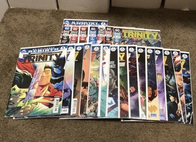 DC Comics Rebirth Trinity complete series issues 1-22 and Annual #1 comic books 