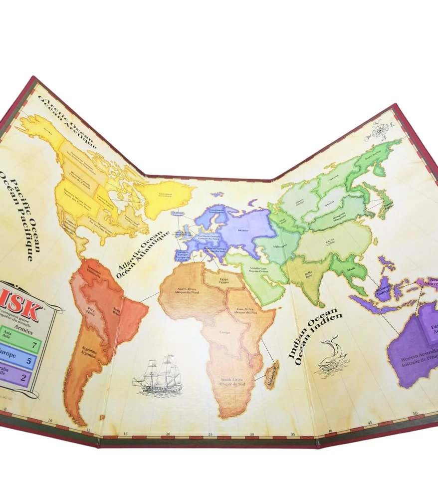 Risk Board Game World Conquest Complete Counted Military Vintage 1993 USA - Image 3 of 4