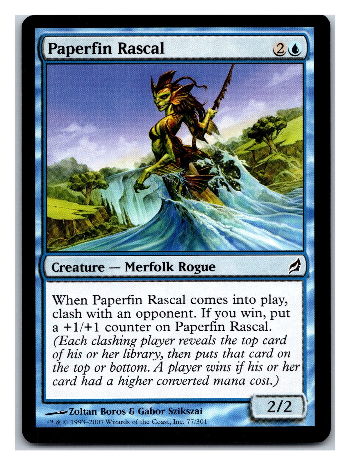 Lorwyn #77 Paperfin Rascal