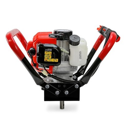 XtremepowerUS 2.3HP Post Hole Digger V-Type Gasoline 2-Stroke 55cc Auger Eart...