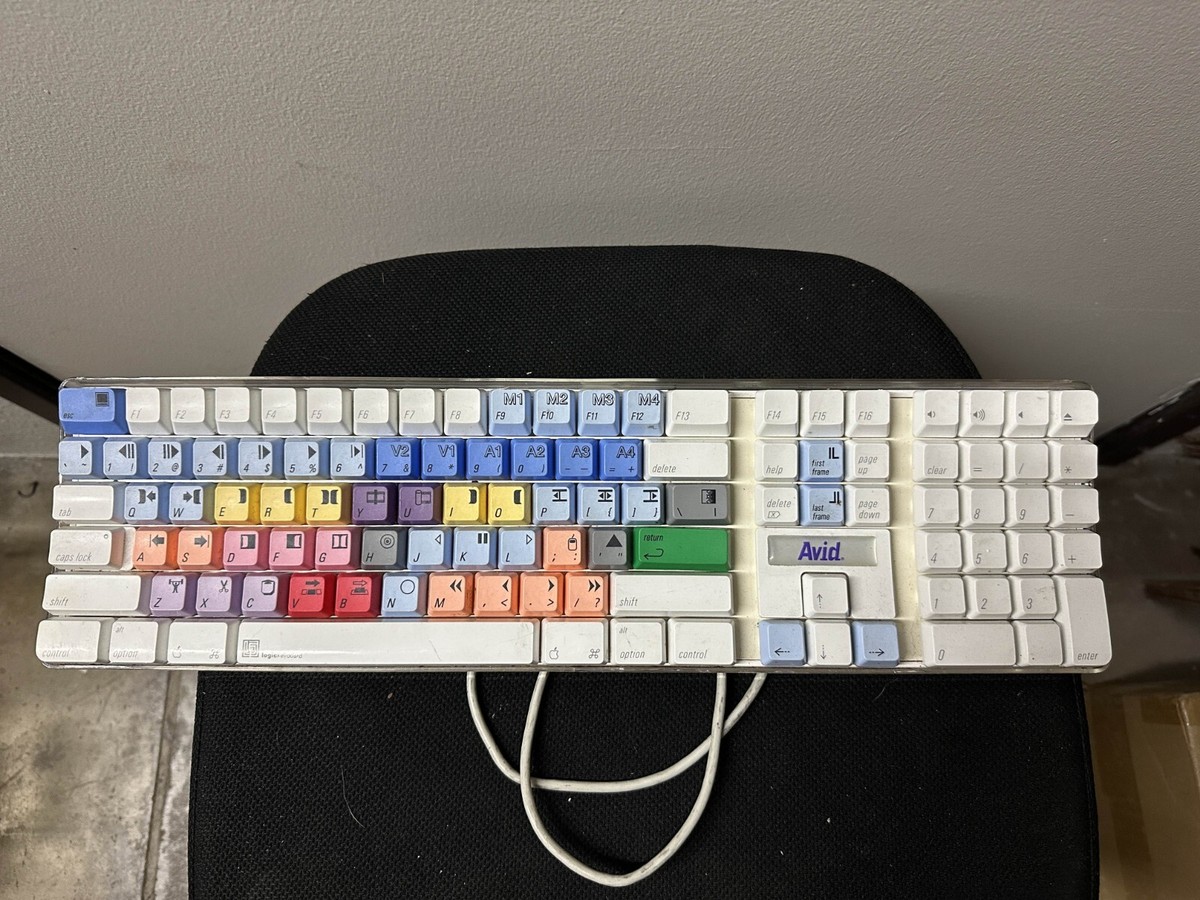 Apple - vanhiep Apple A1048 Digidesign USB Wired Keyboard Final Cut Pro Colored