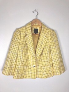 yellow checkered jacket