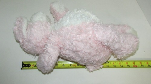 Baby Ganz Bellifuls puppy dog plush pink white rattle swirled fur USED - Picture 9 of 11