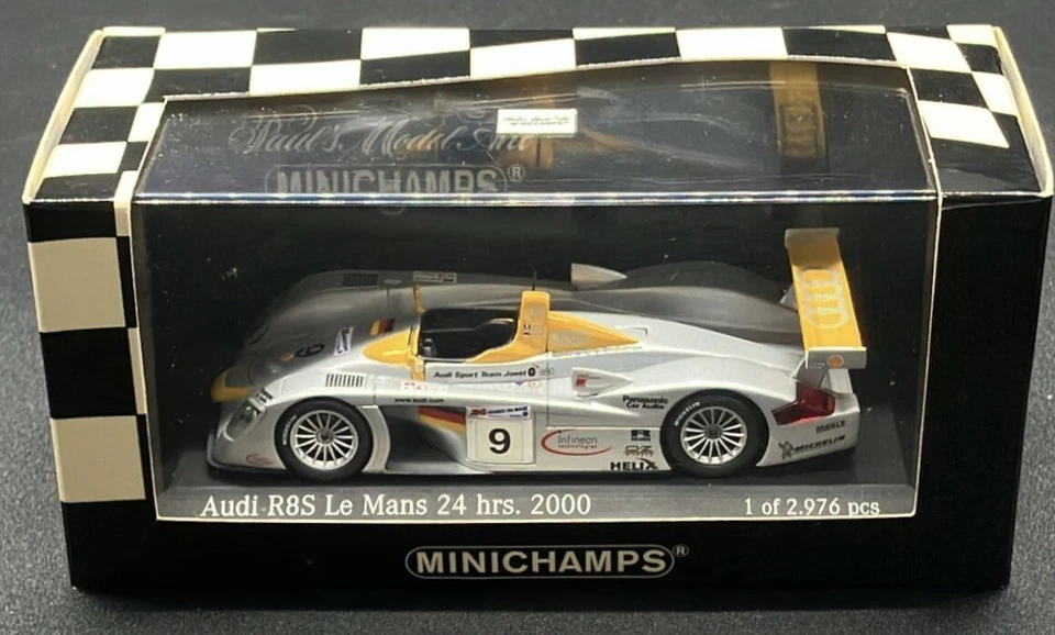 Minichamps 1/43 Audi R8R 2do lugar La Mans 2000 #9 Team Joest Aiello 430000909 Foto 3 de 4