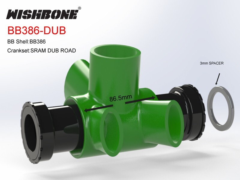 WISHBONE BB386-DUB ROADBIKE BOTTOM BRACKET SRAM DUB ROAD | eBay