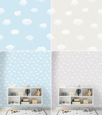 Wolkenhimmel Kindertapete Wolken blau grau weiß Kinderzimmer Kids Holden Deko