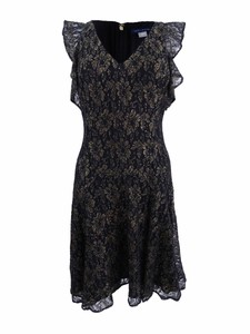 tommy hilfiger black lace dress