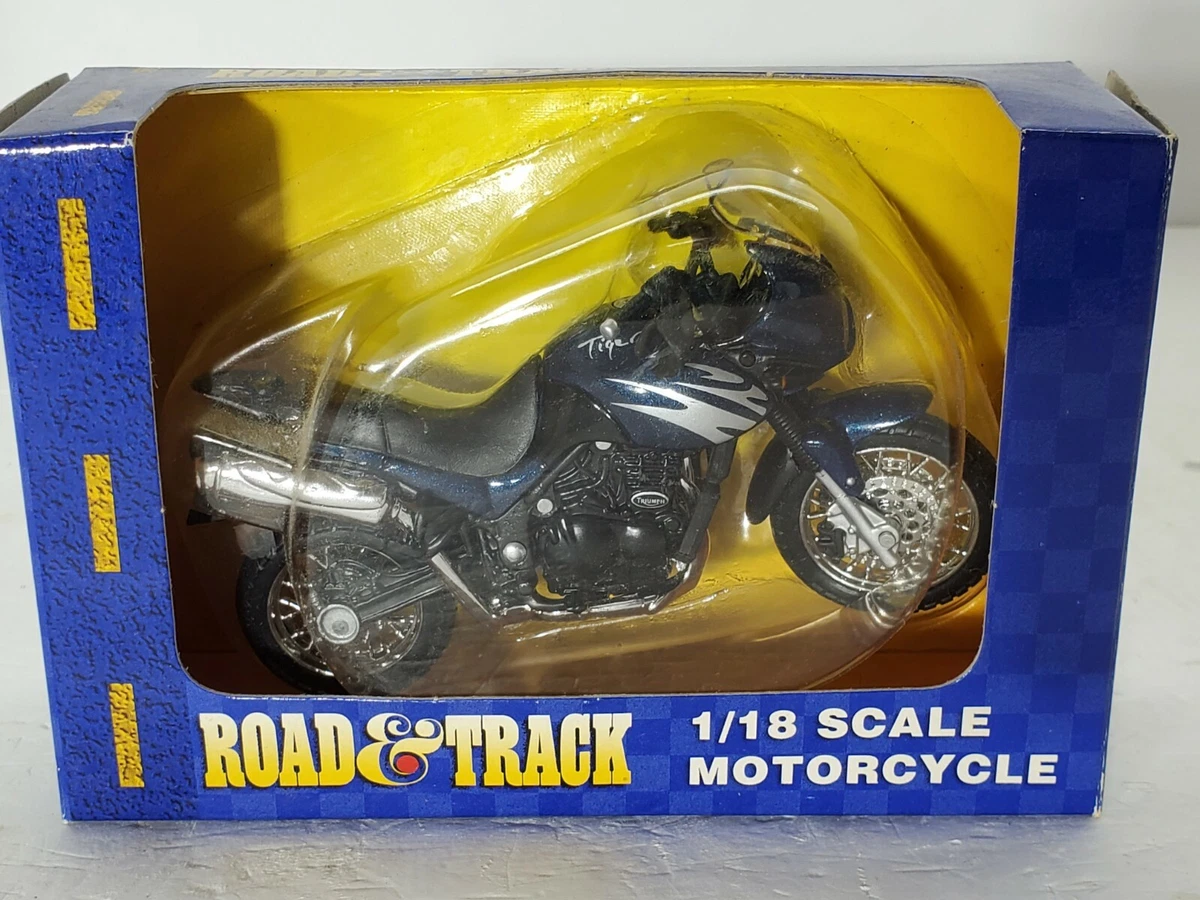 RARE Road Track Motorcycle Triumph Tiger 1 18 Scale Maisto Die Cast