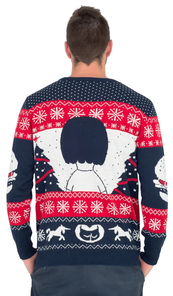 Bob's Burgers Tina All I Want for Xmas is Butts Christmas Sweater - Image 4 of 4