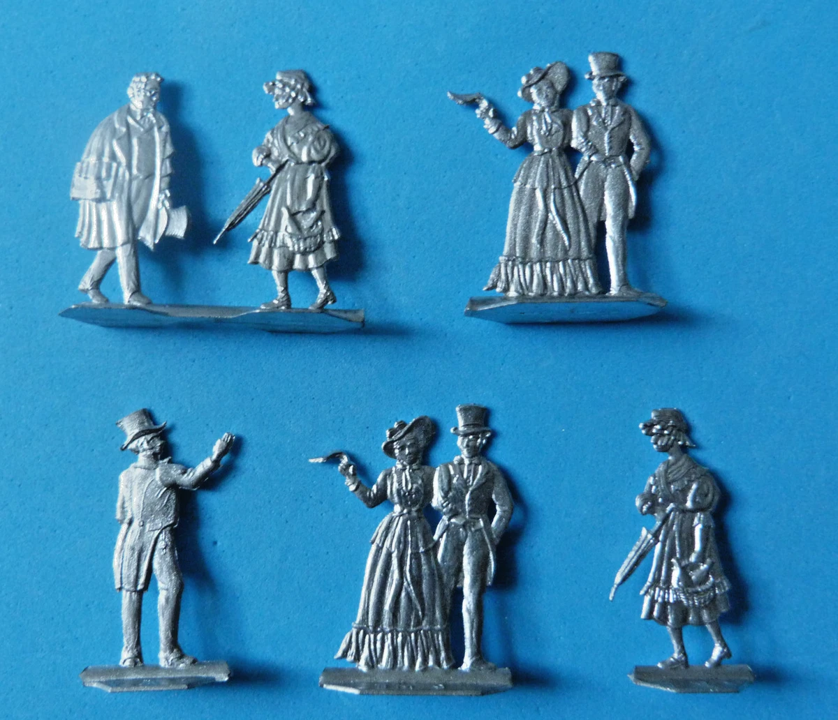 Plats d'étain - Zinnfiguren - 13 cavaliers lanciers français