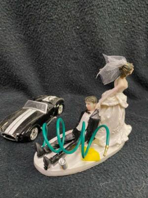 Car show Lover Car wash Funny Wedding Cake Topper mussel car Groom top