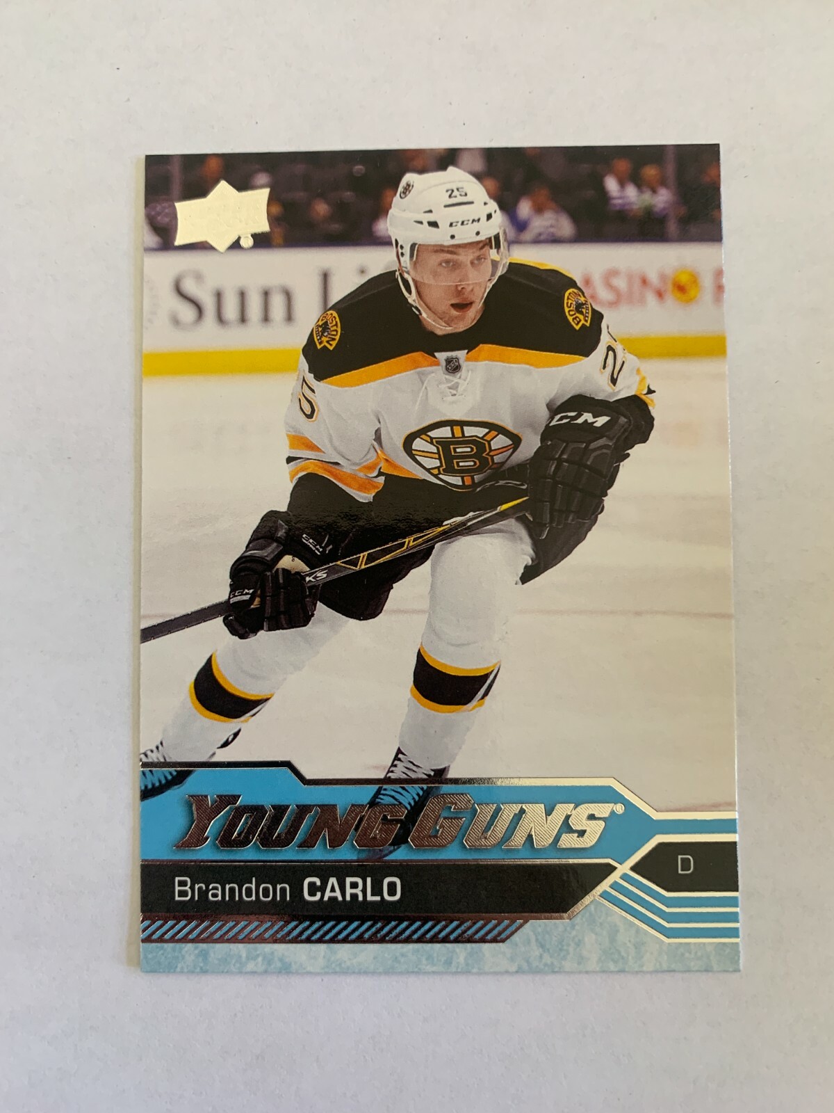 2016-17 Upper Deck #482 Brandon Carlo YG RC - Boston Bruins