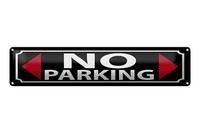 Blechschild Parken 46X10 Cm No Parking Schild