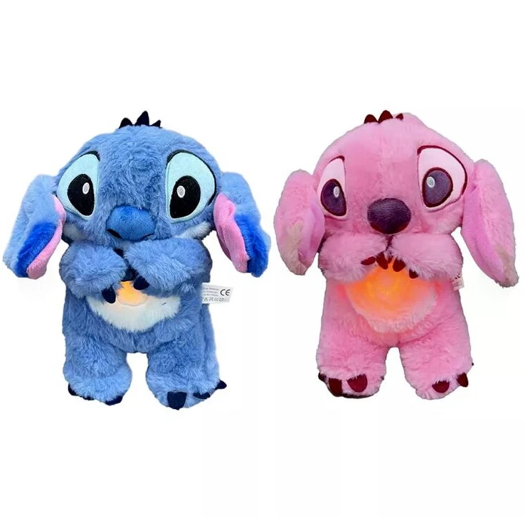 Neu Schlummer Ruhe Stitch Spieluhr Plüsch Kuscheltier Mit Atembewegung Und Musik - Bild 3 von 4