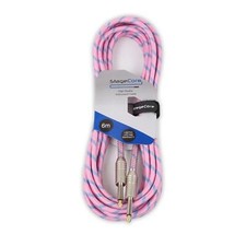 Stagecore Core120 6m Pink Braided Jack to Jack Lead