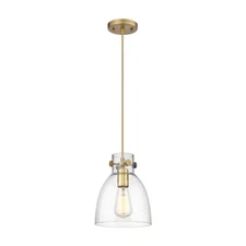 Innovations Newton Bell 1 Lt 8" Cord Pendant, BB/Seedy - 410-1PS-BB-G412-8SDY
