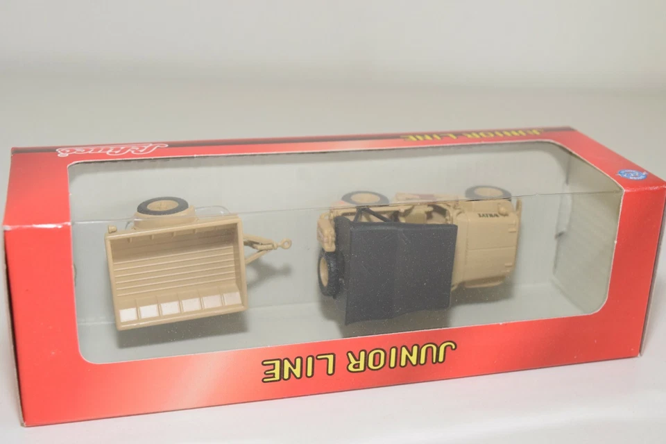 JEEP BB 1:43 SCHUCO WILLYS CON RIMORCHIO ESERCITO TAN NUOVA CON SCATOLA - Immagine 2 di 4