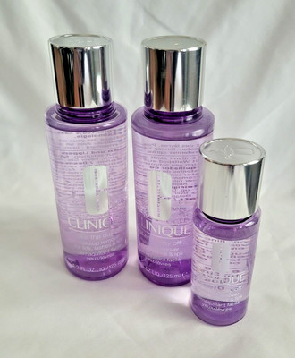 3 CLINIQUE TAKE THE DAY OFF MAKEUP REMOVER Lot of (2) 4.2oz + 1.7oz