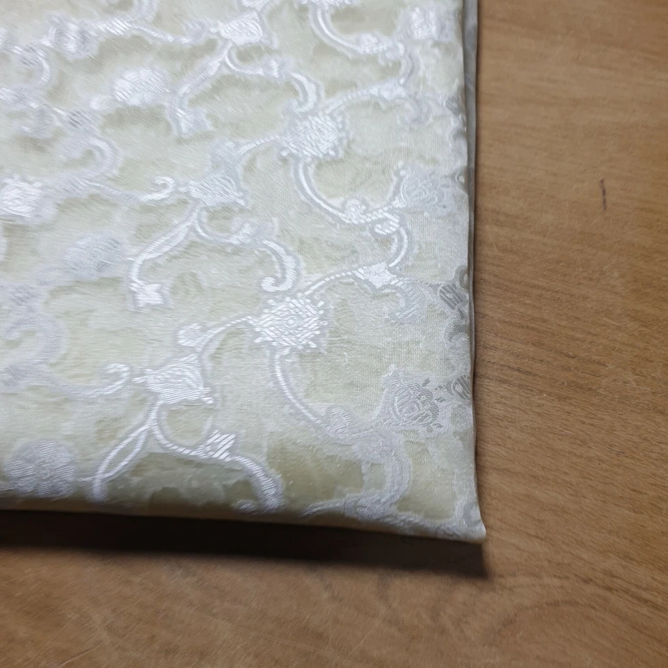 Organza Material Sheer Dress Floral Burnout Craft Dress Costume Fabric 44" Meter - Image 3 of 4