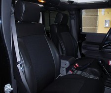 FODERE SEDILI AUTO COPRISEDILI JEEP WRANGLER JK UNLIMITED 5p SIMILPELLE+TESSUTO