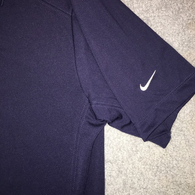 Nike Golf Polo Tour Performance Embroidered Logo Navy Men's Medium | eBay