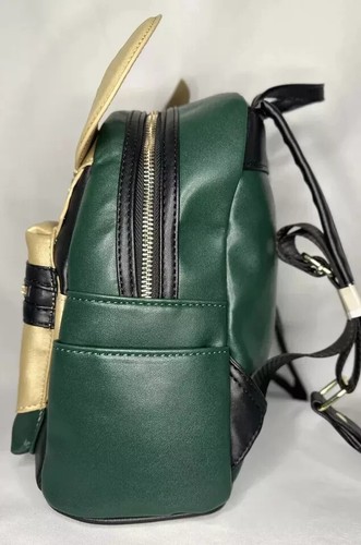 Loungefly x Loki Mini Backpack Thor God of Mischief Gold Disney Marvel NWT - Picture 5 of 6