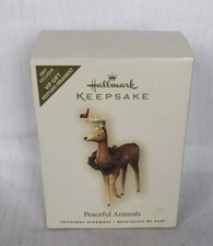 2007 Hallmark Keepsake Peaceful Animals Christmas Ornament Reindeer VIP Gift NIB