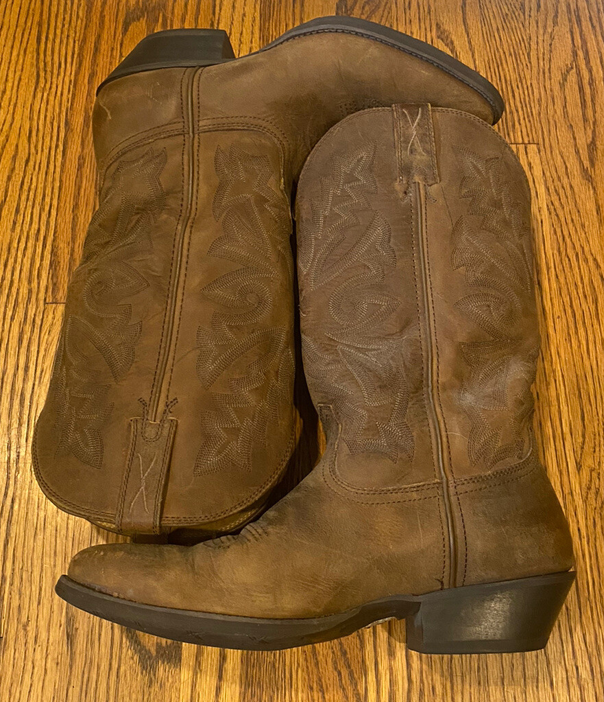 Twisted X Crafted Rustic Brown Leather Pull Up We… - image 11