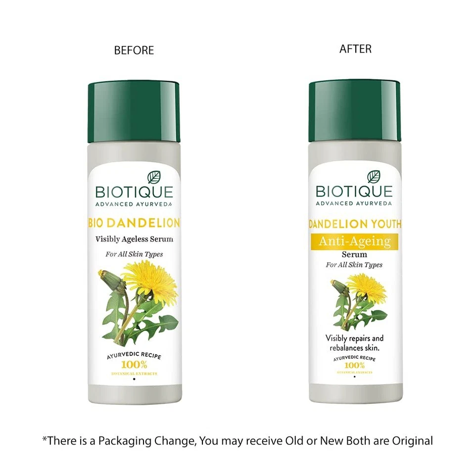 Biotique Dandelion Youth Anti-Ageing Serum| Ayurvedic and Organically 40ml - image 4 of 4
