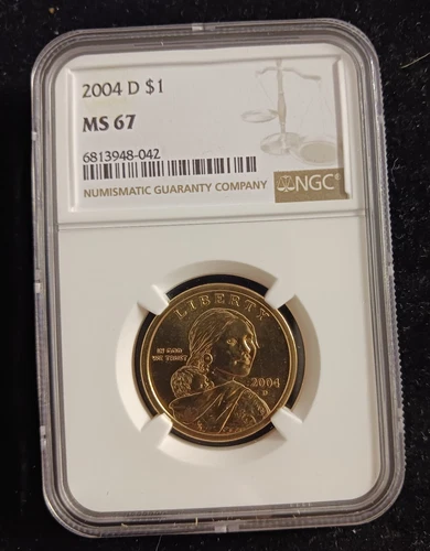 2004 (D) NGC MS 67 Sacagawea Dollar Coin