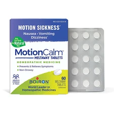 Boiron MotionCalm Natural Relief for Nausea, Vomiting,60 Meltaway Tablets