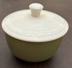 Vintage Ironstone El Verde Sugar & Creamer by Schonfeld Max Olive Green USA — photo 3