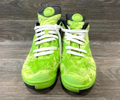 RARE 2009 Reebok Court Victory Pump x Atmos Jasmine green Velour Sneakers Sz 12 EX-RARE ! from 2009 Reebok Court Victory Pump x Atmos  main image 4