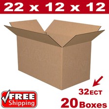 20 - 22x12x12 Cardboard Boxes Mailing Packing Shipping Box Corrugated Carton