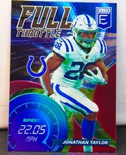Jonathan Taylor 2021 Donruss Elite Pink Foil Full Throttle Insert Card #FT24 NFL