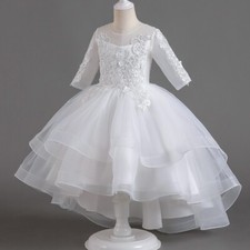 Kid's Princess Dress Lace Appliques Ball Gowns Children's Birthday Party