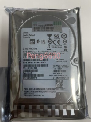P28352-B21 HPE P30562-001 2.4TB SAS 12G 10K 2.5'' SFF Gen10 HDD Hard Drive